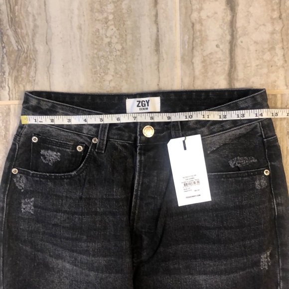 NWT ZGY Denim STRAIGHT UP JEAN - ASHES TO ASHES Size 27 - Picture 10 of 17